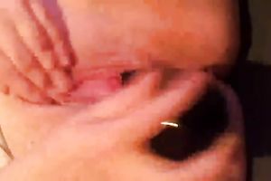I have a fun playing with my fake penis in front of the web camera