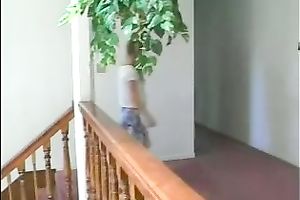 Naughty blond teenie in a nasty porn act with 2 chaps