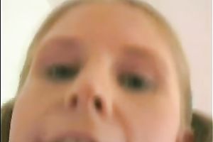 Naughty blond teenie in a nasty porn act with 2 chaps