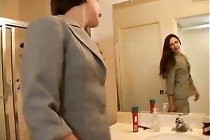 Hot and perverted redhead black cock sluts in advance of and after sex scene