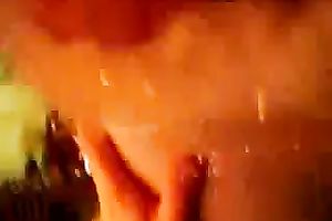 Bought my sexy brunette hair chick a precious white watch throughout night gown