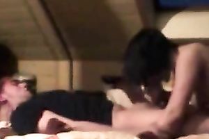 My neighbour acquires excellent BJ performed by his wicked brunette hair GF