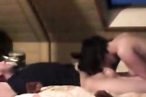 My neighbour acquires excellent BJ performed by his wicked brunette hair GF