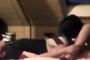 My neighbour acquires excellent BJ performed by his wicked brunette hair GF