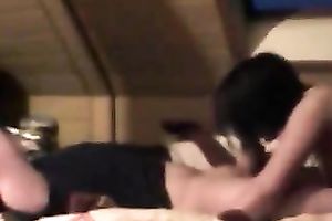 My neighbour acquires excellent BJ performed by his wicked brunette hair GF