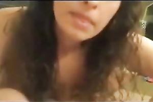 Dirty and pretty brunette hottie smokes and plays with my penis