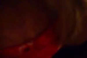 Blindfolded doxy sucks my powerful shlong like a real pro