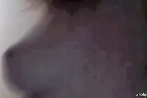 Filthy and slutty redhead went to the restroom after masturbation