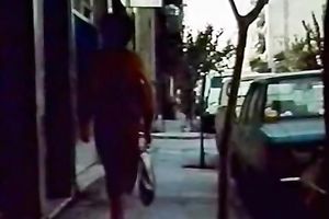 Blond head bawdy floozy sucks lengthy stinky dark cock juice stick