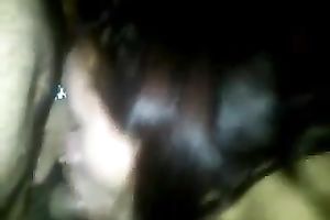 Big bottomed concupiscent Colombian dark brown sucked my buddy's pencil ramrod