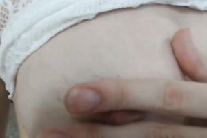 Curly haired appetizing sweetheart showed off her mesmerizing breasts