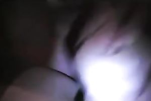 My pleasant wifey dildos her oozing moist bawdy cleft on livecam