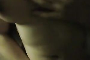 Busty and thick white white bitch in couch in solo masturbation act