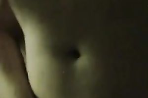 Busty and thick white white bitch in couch in solo masturbation act