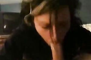 Feisty floozy with outstanding oral stimulation skills swallows the cum