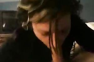 Feisty floozy with outstanding oral stimulation skills swallows the cum