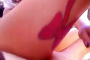 I expose my awesome body and rub my creamy love tunnel