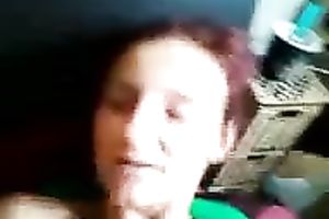 Shaved cunt of my horny white wife drilled hard in the morning