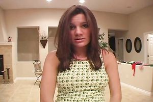 Cute redhead legal age teenager beauty flashes her consummate ass