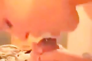 All whorable dark brown girlie was engulfing super hard lengthy wang of mine