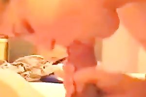 All whorable dark brown girlie was engulfing super hard lengthy wang of mine