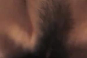 My chubby red shlong in the hirsute bawdy cleft of my latina GF