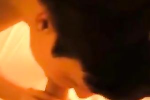 Dark haired pleasant marvelous girl of my buddy can engulf his dong nonstop
