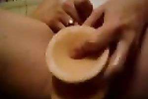 Kinky and concupiscent slut with worthwhile gazoo masturbates on my couch