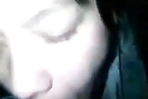 Bitch with raven hair was blowing my buddy's biggest dark cock