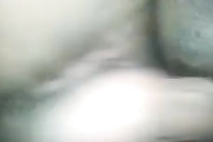 My hard ramrod goes in and out my lustful large bottomed wife's soaked fur pie