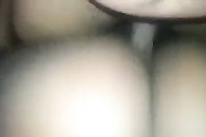 My hard ramrod goes in and out my lustful large bottomed wife's soaked fur pie