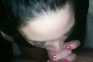 Attractive Marocaine Married slut sucking my weenie deepthroat in non-professional movie