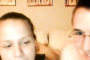 Horn-mad amateur pair has sex pleasure and tease right on web camera