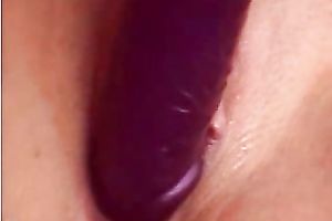 Awesome milfie brunette hair enjoys a company of a fake penis