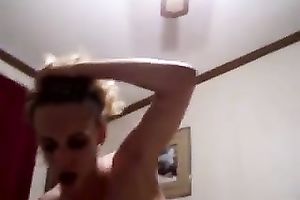 Almost titless skinny all natural dark brown rides me on top with passion