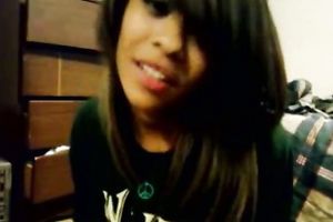 Ebony legal age teenager livecam masturbation in her room at night