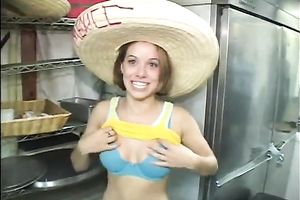 Three youthful stylish harlots getting wicked on camera