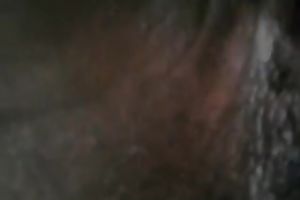 Chocolate legal age teenager girlfriend and her curly twat filmed closeup