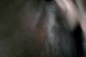 Chocolate legal age teenager girlfriend and her curly twat filmed closeup