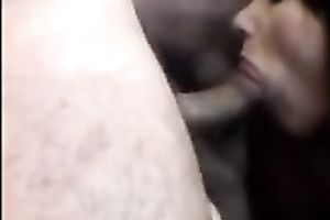 Beautiful brunette hair milf had fellatio trio sex with us