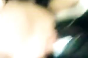 Cute dark brown legal age teenager pleases me with some indeed good blow job