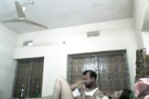 Dark skinned amateur Indian bitchie wifey acquires hammered missionary