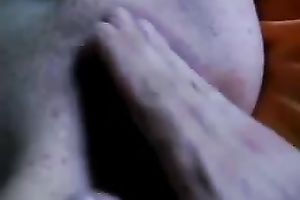 Wondrous lascivious wifey of my curly buddy merits to be fisted hard