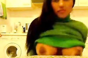 Nice erotic solo with me boasting of my large handsome love melons