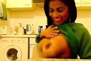 Nice erotic solo with me boasting of my large handsome love melons