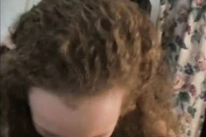 Light haired shaggy beauty Rosa takes BF's jock in mouth for priceless BJ