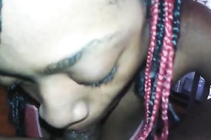 African playgirl engulfing huge hard dick deepthroat