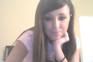 This cute legal age teenager babe looks like a porn star already