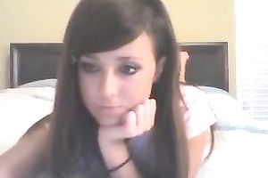This cute legal age teenager babe looks like a porn star already