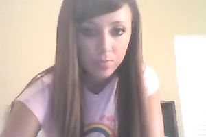 This cute legal age teenager babe looks like a porn star already